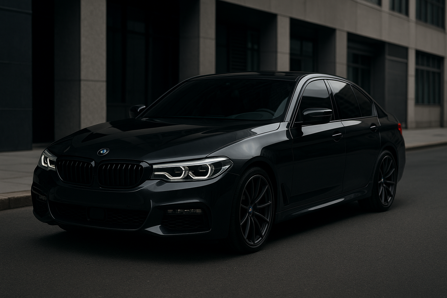 tinted bmw